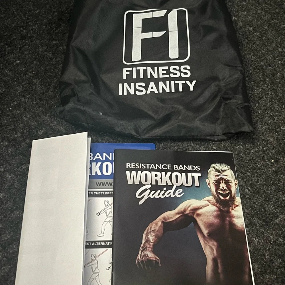 New Open Box unbreakable  Resistance Bands Set Fitness Insanity . - Picture 5 of 16